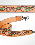 American Darling ADSTF144 Hand Tooled Genuine Leather Crossbody Handle Strap For Bags
