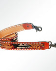 American Darling ADSTF146 Hand Tooled Genuine Leather Crossbody Handle Strap For Bags