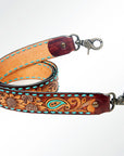 American Darling ADSTF147 Hand Tooled Genuine Leather Crossbody Handle Strap For Bags