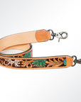 American Darling ADSTF151 Hand Tooled Genuine Leather Crossbody Handle Strap For Bags