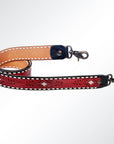 American Darling ADSTF154 Hand Tooled Genuine Leather Crossbody Handle Strap For Bags