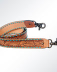 American Darling ADSTF156 Hand Tooled Genuine Leather Crossbody Handle Strap For Bags