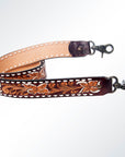 American Darling ADSTF157 Hand Tooled Genuine Leather Crossbody Handle Strap For Bags