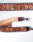 American Darling ADSTF157 Hand Tooled Genuine Leather Crossbody Handle Strap For Bags