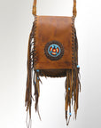 American Darling ADBGM124 Messenger Genuine Leather Women Bag Western Handbag Purse