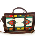 American Darling ADBG643 Duffel Hand Tooled Saddle Blanket Genuine Leather Women Bag Western Handbag Purse