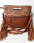 American Darling Clutch Hand Tooled Hair on Genuine Leather Western Women Bag Handbag Purse | Purses for Cute
