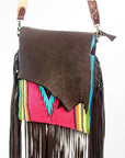 American Darling ADBGZ301 Messenger Saddle Blanket Genuine Leather Women Bag Western Handbag Purse