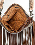 American Darling ADBG649 Large Crossbody Hair-On Genuine Leather Women Bag Western Handbag Purse