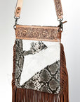 American Darling ADBG649 Large Crossbody Hair-On Genuine Leather Women Bag Western Handbag Purse