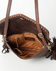 American Darling ADBGD119 Envelope Hand Tooled Genuine Leather Women Bag Western Handbag Purse