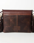 American Darling ADBGD121 Envelope Hand Tooled Hair-On Genuine Leather Women Bag Western Handbag Purse
