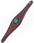 American Darling ADBRF136 Hand tooled carved Genuine Leather Bracelet women