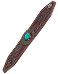 American Darling ADBRF138 Hand tooled carved Genuine Leather Bracelet women
