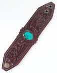 American Darling ADBRF138 Hand tooled carved Genuine Leather Bracelet women