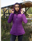 Purple Duck Down Riding Jacket