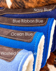 Washed Denim Blue Luxe Pony Contoured Felt Top/Fleece Lined Saddle Pad