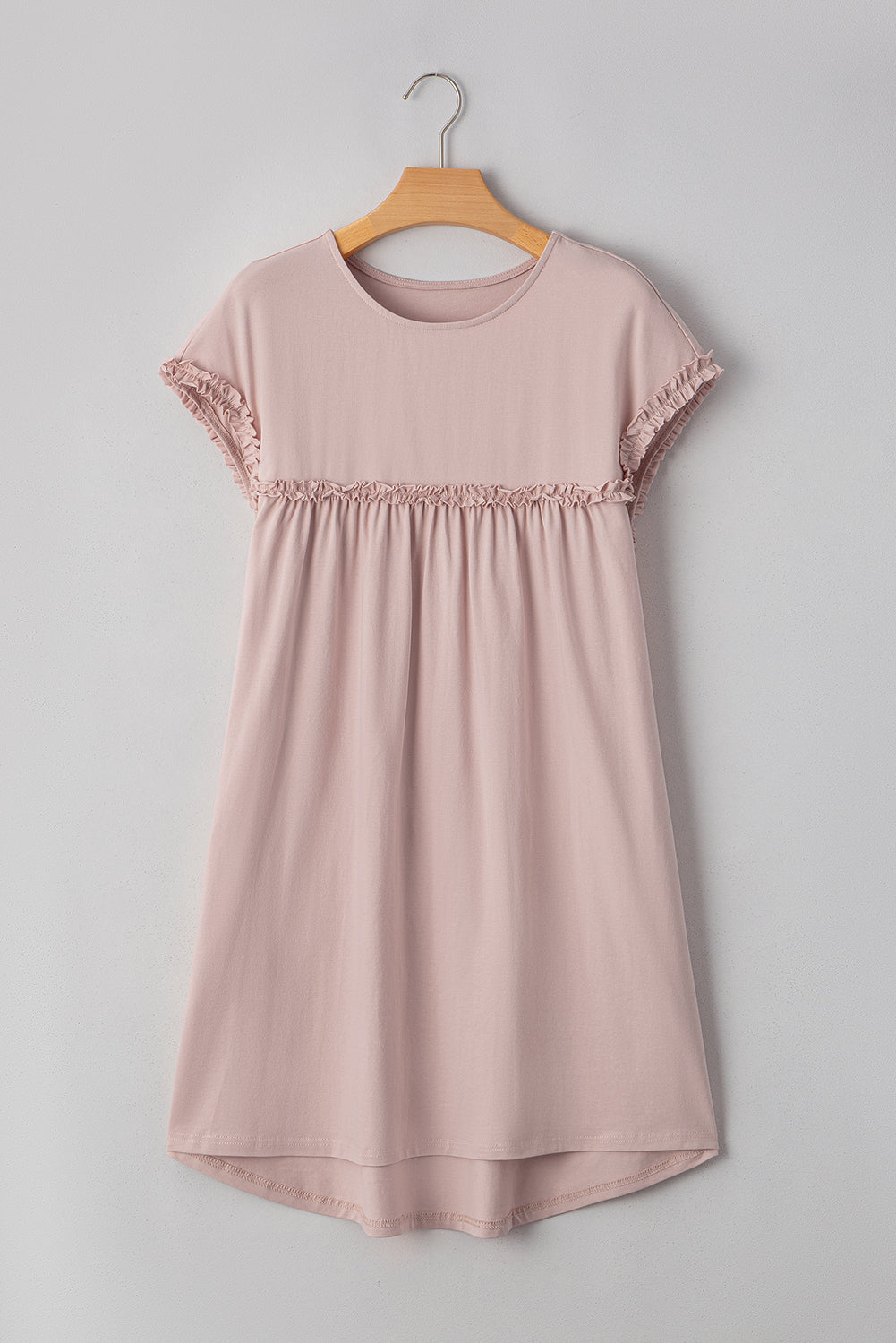 Kennedi Frilled Trim Loose Fit Mini Dress