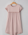 Kennedi Frilled Trim Loose Fit Mini Dress