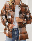 Plaid Flap Pocket Shacket