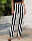 Beetlejuice Striped Flare Pants