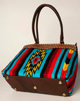 American Darling Tote Hand Tooled Saddle Blanket Genuine Leather Women Bag Western Handbag Purse