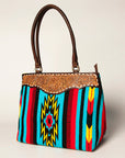 American Darling Tote Hand Tooled Saddle Blanket Genuine Leather Women Bag Western Handbag Purse