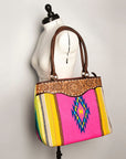 American Darling Tote Hand Tooled Saddle Blanket Genuine Leather Women Bag Western Handbag Purse