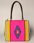 American Darling Tote Hand Tooled Saddle Blanket Genuine Leather Women Bag Western Handbag Purse