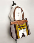 American Darling Tote Hand Tooled Saddle Blanket Genuine Leather Women Bag Western Handbag Purse