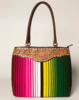 American Darling Tote Hand Tooled Saddle Blanket Genuine Leather Women Bag Western Handbag Purse