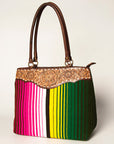 American Darling Tote Hand Tooled Saddle Blanket Genuine Leather Women Bag Western Handbag Purse