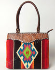 American Darling Tote Hand Tooled Saddle Blanket Genuine Leather Women Bag Western Handbag Purse