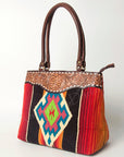 American Darling Tote Hand Tooled Saddle Blanket Genuine Leather Women Bag Western Handbag Purse