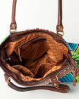 American Darling Tote Hand Tooled Saddle Blanket Genuine Leather Women Bag Western Handbag Purse