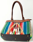 American Darling Tote Hand Tooled Saddle Blanket Genuine Leather Women Bag Western Handbag Purse