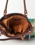 American Darling Tote Hand Tooled Saddle Blanket Genuine Leather Women Bag Western Handbag Purse
