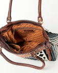 American Darling Tote Hand Tooled Saddle Blanket Genuine Leather Women Bag Western Handbag Purse