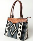 American Darling Tote Hand Tooled Saddle Blanket Genuine Leather Women Bag Western Handbag Purse