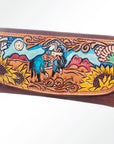 Hand Tooled Hand Painted Genuine Leather women bag western handbag purse