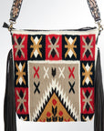 ADBGA153A American Darling Hand Tooled Saddle Blanket Genuine Leather Women Bag Western Handbag Purse