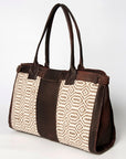 American Darling ADBGZ309 Duffel Saddle Blanket Genuine Leather Women Bag Western Handbag Purse