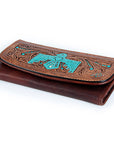 Hand Tooled Hand Painted Genuine Leather women bag western handbag purse