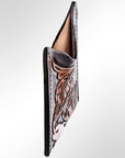 American Darling ADCCF104 Card-Holder Hand Tooled Genuine Leather Women Bag Western Handbag Purse