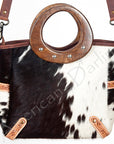 American Darling ADBG616A Tote Hair-On Genuine Leather Women Bag Western Handbag Purse