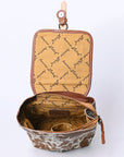 American Darling Hand Tooled Hair On Genuine Leather Women Bag Western Handbag Purse