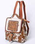 American Darling Hand Tooled Hair On Genuine Leather Women Bag Western Handbag Purse