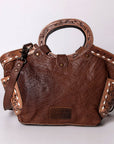 American Darling Hand Tooled Hair On Genuine Leather Women Bag Western Handbag Purse