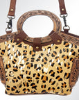 American Darling Hand Tooled Hair On Genuine Leather Women Bag Western Handbag Purse