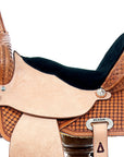 Flex Tree Western Horse Saddle Hilason In American Leather Barrel Trail